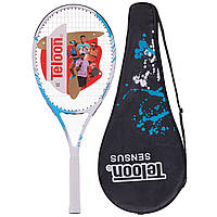 Ракетка для большого тенниса TELOON SENSUS-1 цвет белый-голубой mn