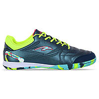 Взуття для футзалу чоловіче MARATON 230439-2 розмір 40 колір темно-синій-салатовий js