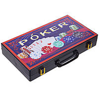 Набір для покера в пластиковому кейсі Zelart 300S-A 300 фішок js
