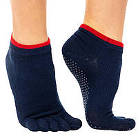 Носки для йоги с закрытыми пальцами Zelart FI-9937 цвет темно-синий js