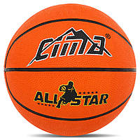 Мяч баскетбольный резиновый CIMA BA-8965 цвет оранжевый mn