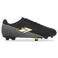 Бутси футбольне взуття DIFFERENT SPORT SG-301309-4 розмір 43 колір чорний-золотий js