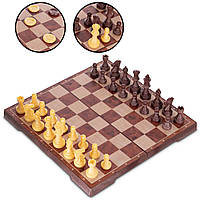 Набор настольных игр 2 в 1 Zelart QX2880-S шахматы, шашки, на магнитах js