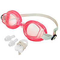 Окуляри для плавання дитячі з берушами та затискачем для носа Zelart G7315 кольору в асортименті js
