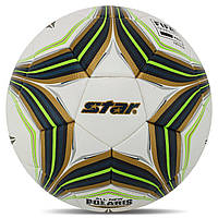 Мяч футбольный STAR ALL NEW POLARIS 3000 FIFA SB145FTB цвет белый-салатовый js