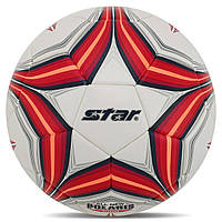 Мяч футбольный STAR ALL NEW POLARIS 1000 SB375TB цвет белый-красный js