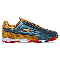 Обувь для футзала мужская MARATON MAR-210671-3 размер 40 цвет темно-синий-золотой mn