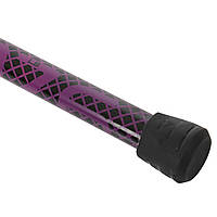 Палка гимнастическая 3-х секционная Бодибар Body Bar Zelart FI-9994-8 вес 8кг черный-фиолетовый js