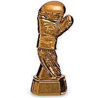 Статуетка нагородна спортивна Бокс Боксерська рукавичка золота Zelart C-1757-AA2 js