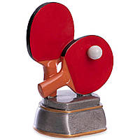 Статуетка нагородна спортивна Пінг-понг Ракетки для пінг-понгу Zelart C-2478-C8 js
