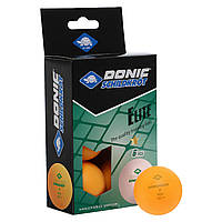 Набор мячей для настольного тенниса 6 штук DONIC MT-608518 ELITE 1star оранжевый mn
