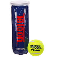 Мяч для большого тенниса TELOON POUND 3шт WZT828003 салатовый mn