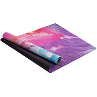 Коврик для йоги Замшевый Record FI-5662-19 размер 183x61x0,3см с принтом Акварель цвета в ассортименте mn