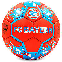 Мяч футбольный BAYERN MUNCHEN BALLONSTAR FB-6691 №5 красный-голубой mn