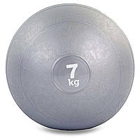 Мяч медицинский слэмбол для кроссфита Record SLAM BALL FI-5165-7 7кг серый mn