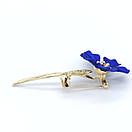 Брошка синій мак у подарунковій коробці, фото 5