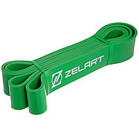 Резина петля для подтягиваний и тренировок лента силовая Zelart POWER LOOP FI-2606-4 23-54кг зеленый mn