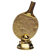 Статуетка нагородна спортивна Пінг-понг Ракетка для пінг-понгу Zelart C-1341-B2 mn