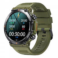 Водонепроницаемые умные часы Modfit Hunter Army Green со звонком для военных IP67 Gorilla Glass
