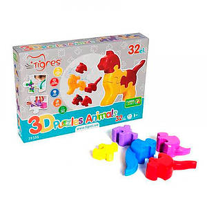 Іграшка розвиваюча: 3D пазли - Тваринки (4шт.) - 32 ел.