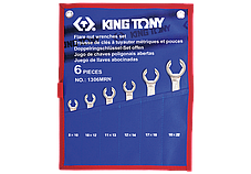 Набір ключів 8-22 мм розрізні 6шт KING TONY 1306MRN, фото 3