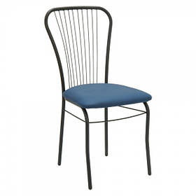 Стілець на металевому каркасі Цезар чорний