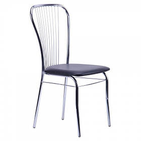 Стілець на металевому каркасі Цезар хром