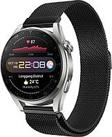 Ремешок 22 мм миланская петля BeWatch для Huawei Watch 3 / 3 Pro Черный (1020201.3U)