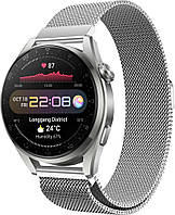 Ремешок 22 мм миланская петля BeWatch для Huawei Watch 3 / 3 Pro Серебряный (1020205.1U)