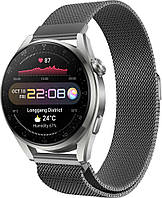 Ремешок 22 мм миланская петля BeWatch для Huawei Watch 3 / 3 Pro Серый (1020279.2)