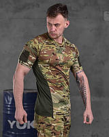 Футболка SSO CooLPass мультикам Тактическая одежда с сетчатыми вставками