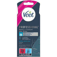 Восковые полоски Veet Professional для чувствительной кожи лица с Маслом миндаля 20 шт. (5900627074253) ASP