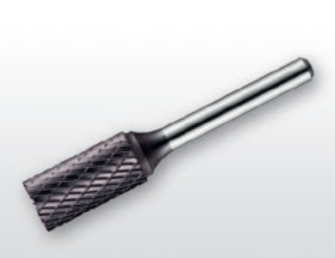 Борфреза твердосплавний тип B (циліндрична), 14.0 мм, хвостовик 6 мм торцевий зуб, перехресна насічка, фото 1