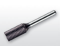 Борфреза твердосплавний тип B (циліндрична), 3.0 мм, хвостовик 3 мм торцевий зуб, перехресна насічка