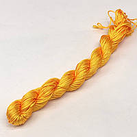 (18 метров) Шнур нейлоновый,капроновый (шамбала) 1мм Цвет- Желтый яркий