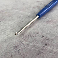 Крючок для вязания Sindtex синий #3 с пластиковой ручкой