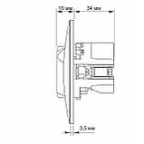 Розетка одинарна із заземленням з USB+USB-C срібний шовк VIDEX BINERA, фото 5