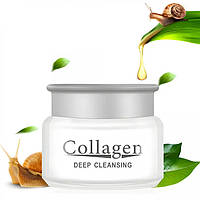 Коллагеновый крем для лица Collagen Deep Cleansing с муцином улитки, 80гр