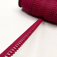 Резинка для пошива нижнего белья (отделочная) 13мм на метраж бордо (ПИ8-012)