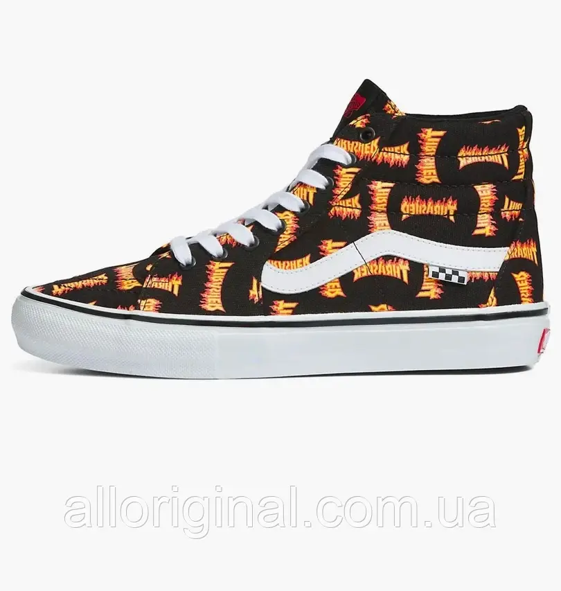 AllOriginal com ua Кросівки Vans X Thrasher Skate Sk8-Hi Shoe Black VN0A5FCCBML РОЗМІРИ ЗАПИТУЙТЕ, фото 1