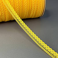 Кружево гипюровое узкое 12 мм - желток