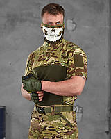 Боевая тактическая рубашка мультикам, убакс мультикам с коротким рукавом, армейский мужской убакс зсу qg165
