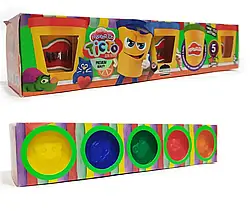 Тісто для ліплення Master Do Danko Toys (TMDB-01-02U), 5 кольорів