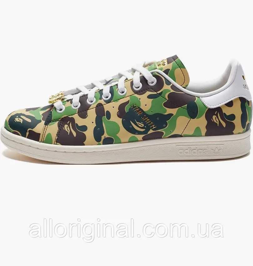 AllOriginal com ua Кросівки Adidas X Bape Stan Smith Camo/Olive IG8949 РОЗМІРИ ЗАПИТУЙТЕ, фото 1
