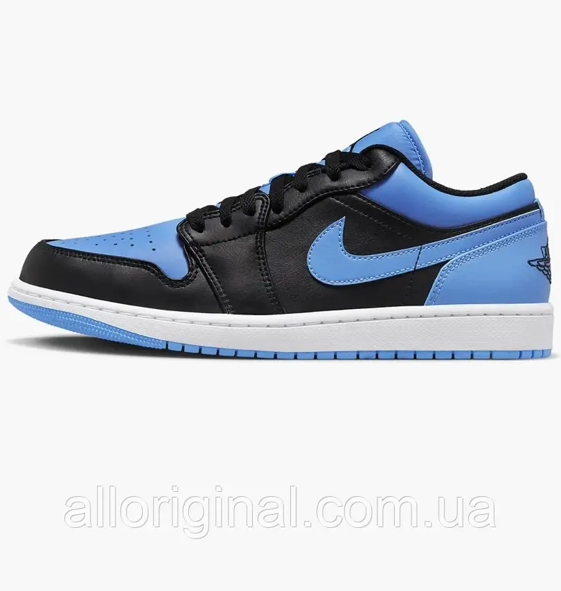 AllOriginal com ua Кросівки Air Jordan 1 Low Shoes Black/Blue 553558-041 РОЗМІРИ ЗАПИТУЙТЕ, фото 1