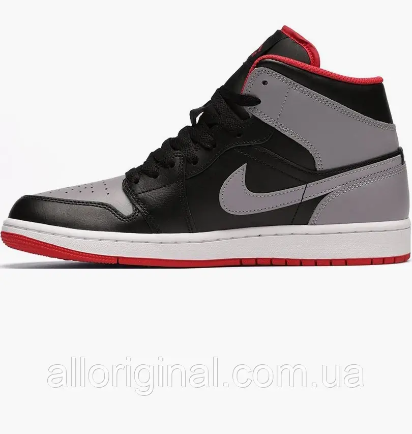 AllOriginal com ua Кросівки Air Jordan 1 Mid Black/Grey DQ8426-006 РОЗМІРИ ЗАПИТУЙТЕ, фото 1