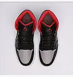 AllOriginal com ua Кросівки Air Jordan 1 Mid Black/Grey DQ8426-006 РОЗМІРИ ЗАПИТУЙТЕ, фото 5