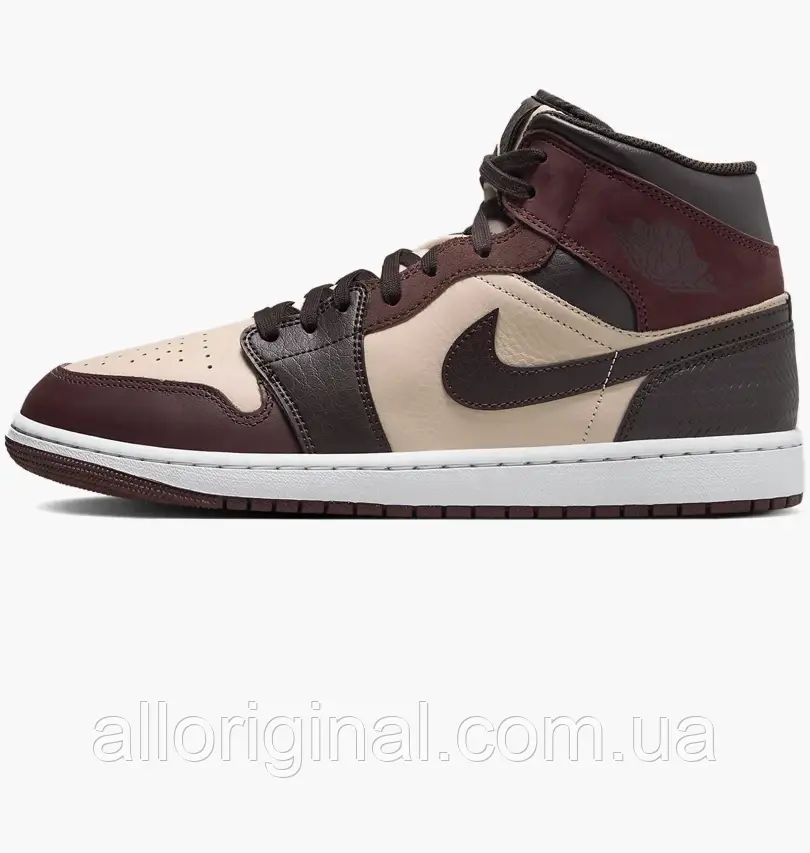 AllOriginal com ua Кросівки Air Jordan 1 Mid Se Bordo/Peach FZ4359-200 РОЗМІРИ ЗАПИТУЙТЕ, фото 1