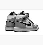 AllOriginal com ua Кросівки Air Jordan 1 Mid White/Grey 554724-092 РОЗМІРИ ЗАПИТУЙТЕ, фото 4