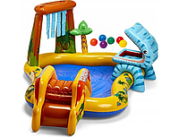 Прямокутний надувний басейн Intex 249 х 191 см + Рухливі ігри з дитиною А.А